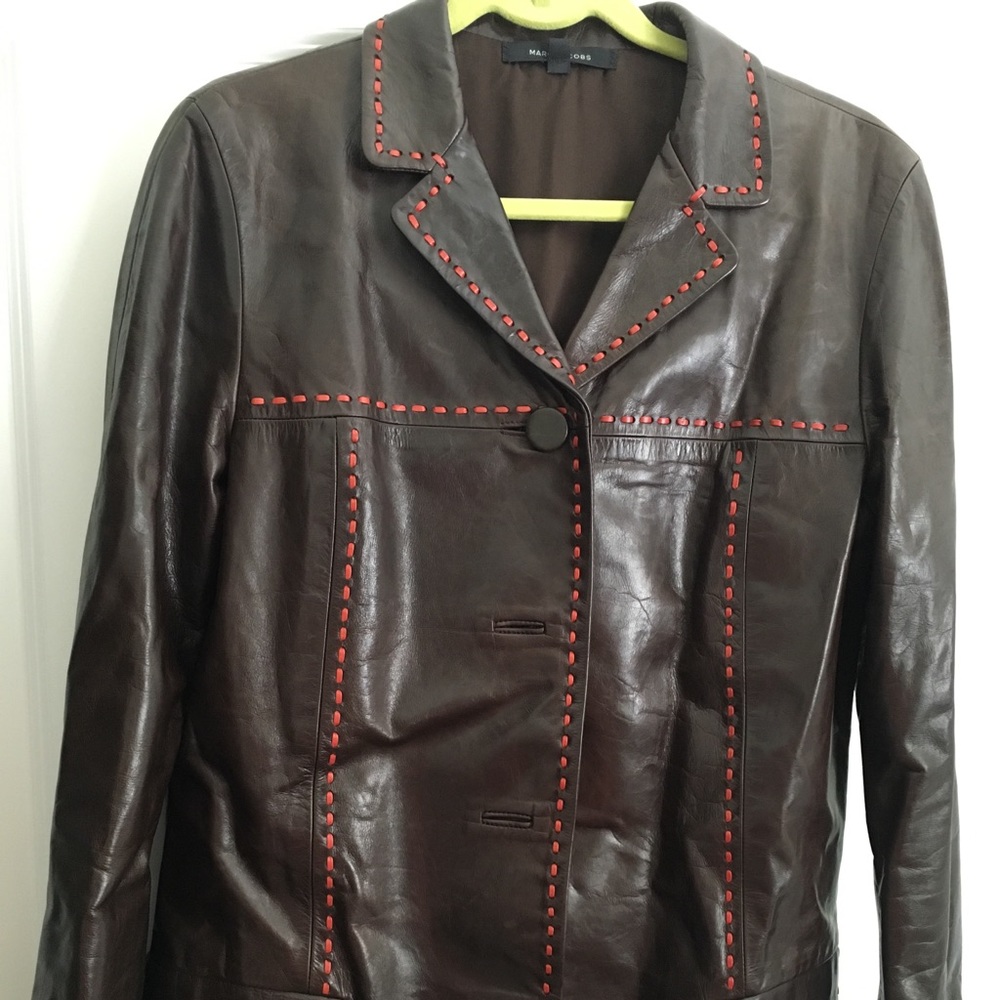 Marc Jacobs leather jacket, size 10